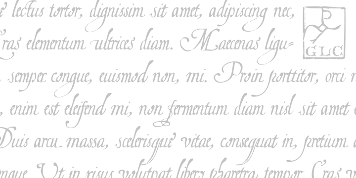Beispiel einer 1613 Basilius Regular-Schriftart