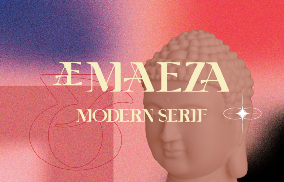 Beispiel einer AE Maeza-Schriftart