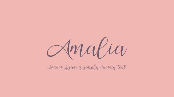 Beispiel einer Amalia-Schriftart