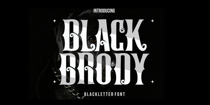 Beispiel einer Black Brody-Schriftart