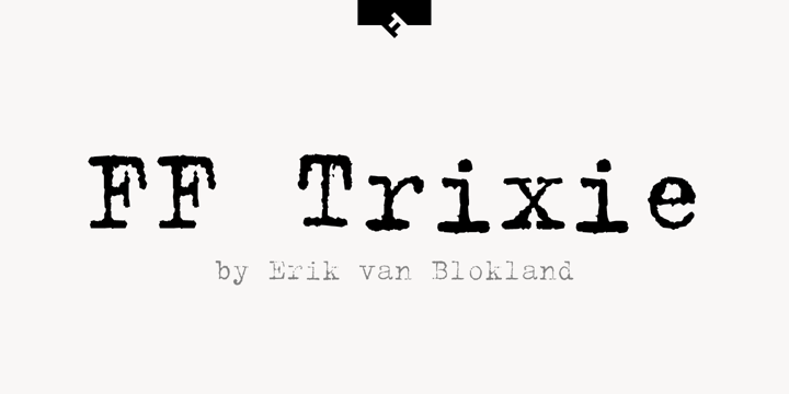 Beispiel einer FF Trixie HDOT Heavy-Schriftart