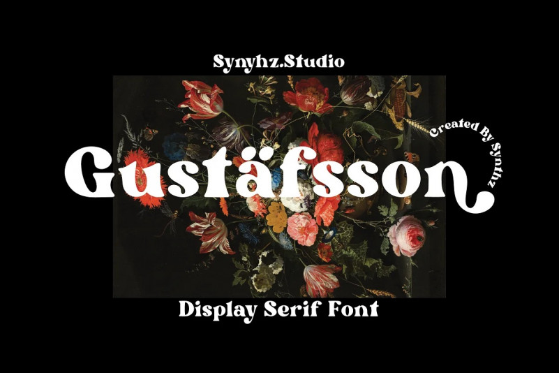 Beispiel einer Gustafsson-Schriftart