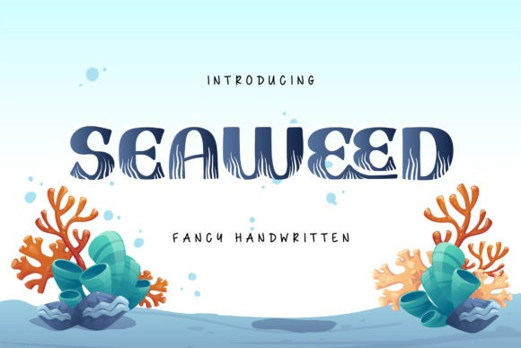 Beispiel einer Seaweed-Schriftart