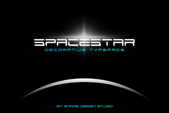 Beispiel einer Spacestar-Schriftart