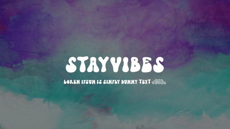 Beispiel einer StayVibes-Schriftart