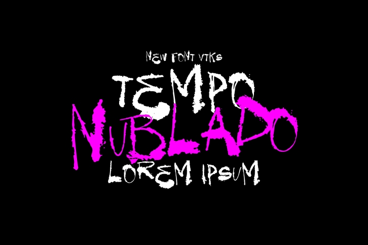 Beispiel einer Tempo Nublado-Schriftart