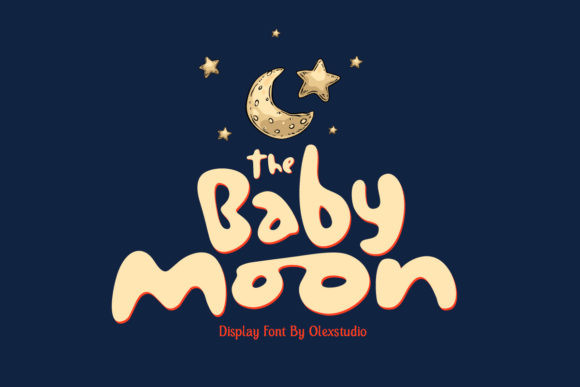 Beispiel einer The Baby Moon Regular-Schriftart