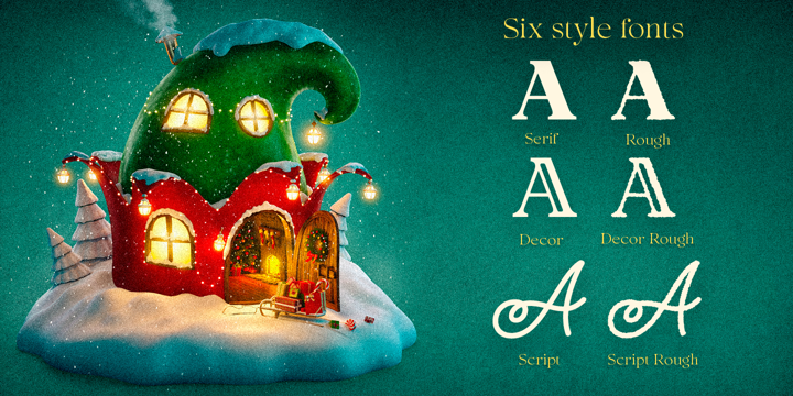 Beispiel einer Legend Of Christmas Script-Schriftart