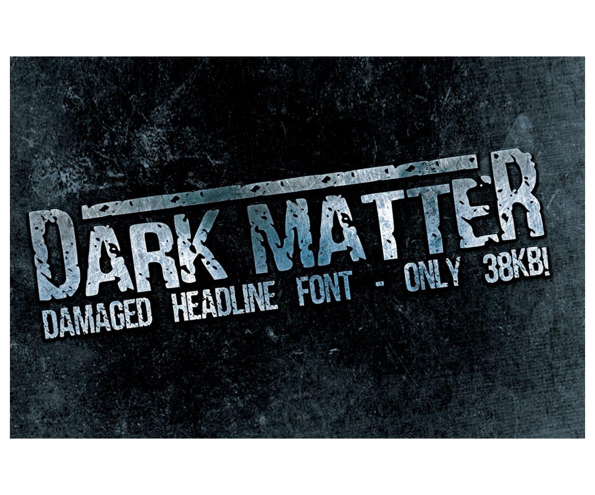 Beispiel einer Horde Dark Matter Bold-Schriftart