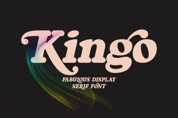 Beispiel einer Kingo-Schriftart