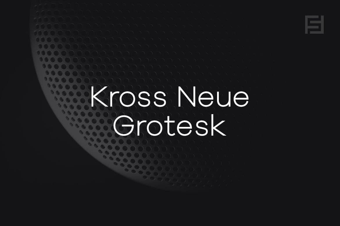 Beispiel einer Kross Neue Grotesk Thin Italic-Schriftart