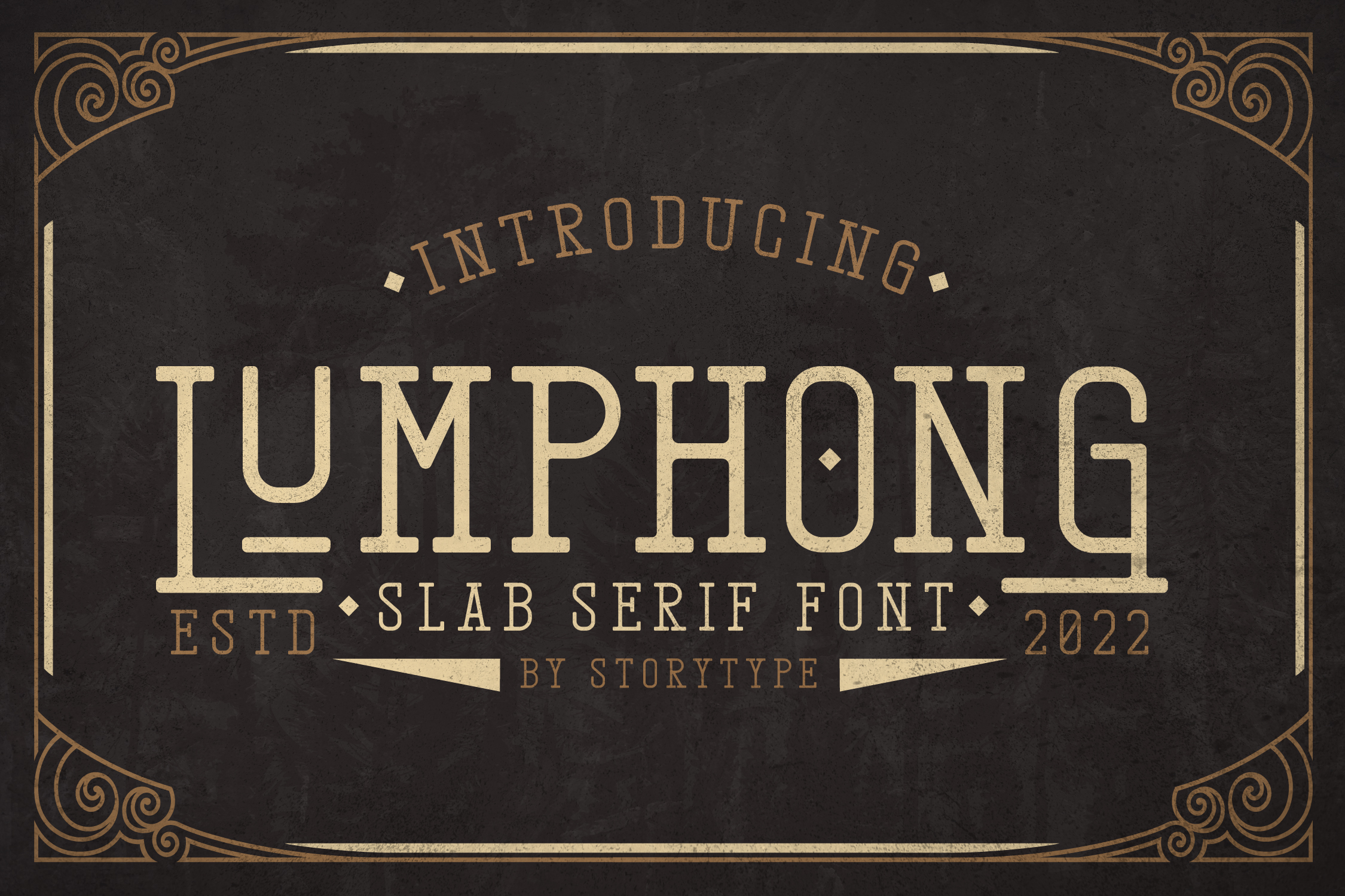 Beispiel einer Lumphong-Schriftart