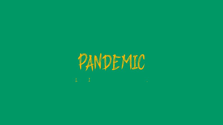 Beispiel einer Pandemic-Schriftart