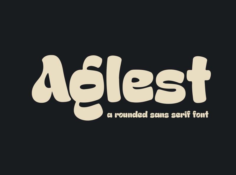 Beispiel einer Aglest-Schriftart