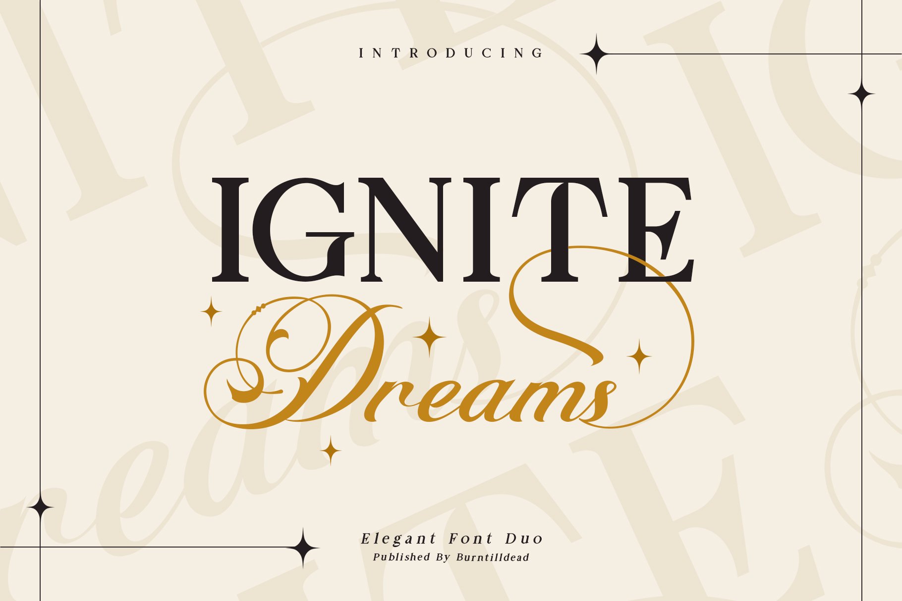 Beispiel einer Ignite Dreams-Schriftart