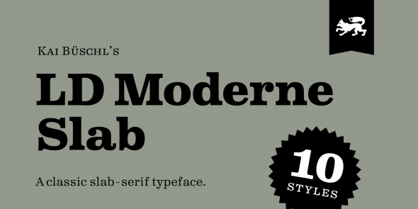 Beispiel einer LD Moderne Slab Medium Italic-Schriftart