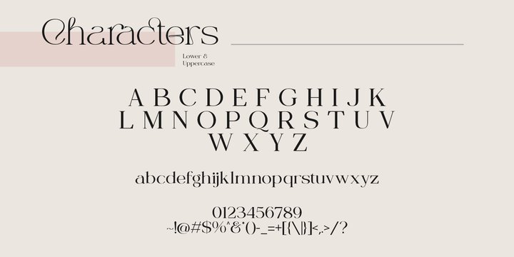 Beispiel einer Miloner Thin-Schriftart