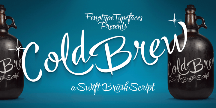 Beispiel einer Cold Brew Bold-Schriftart