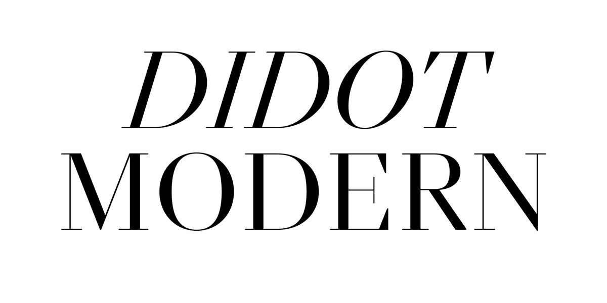 Beispiel einer NN Didot Modern Black-Schriftart