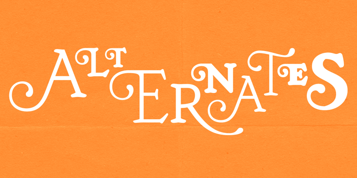 Beispiel einer Sienna Black-Schriftart