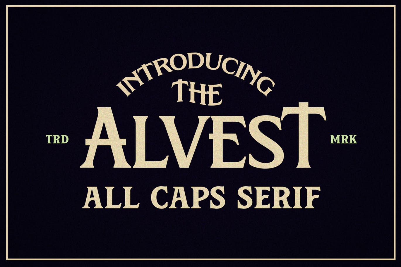 Beispiel einer Alvest-Schriftart