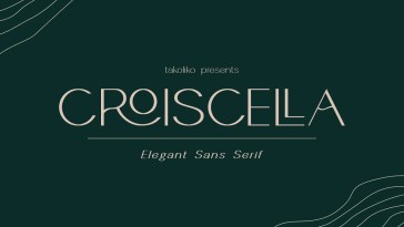Beispiel einer Croiscella-Schriftart
