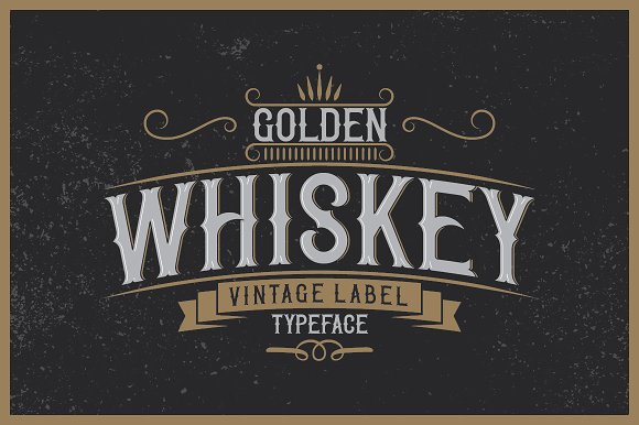 Beispiel einer Whiskey Cool-Schriftart