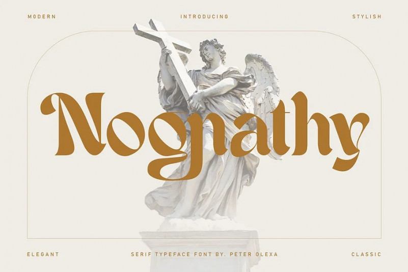 Beispiel einer Nognathy-Schriftart