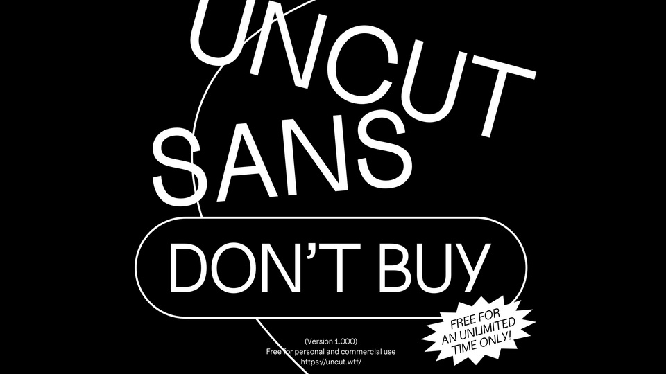 Beispiel einer Uncut Sans Regular-Schriftart