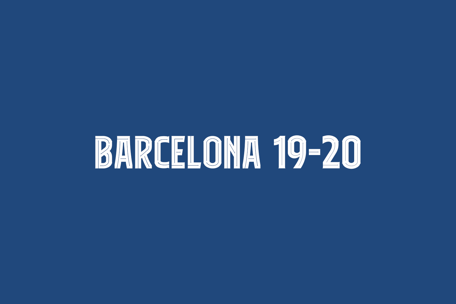 Beispiel einer Barcelona 19-20-Schriftart