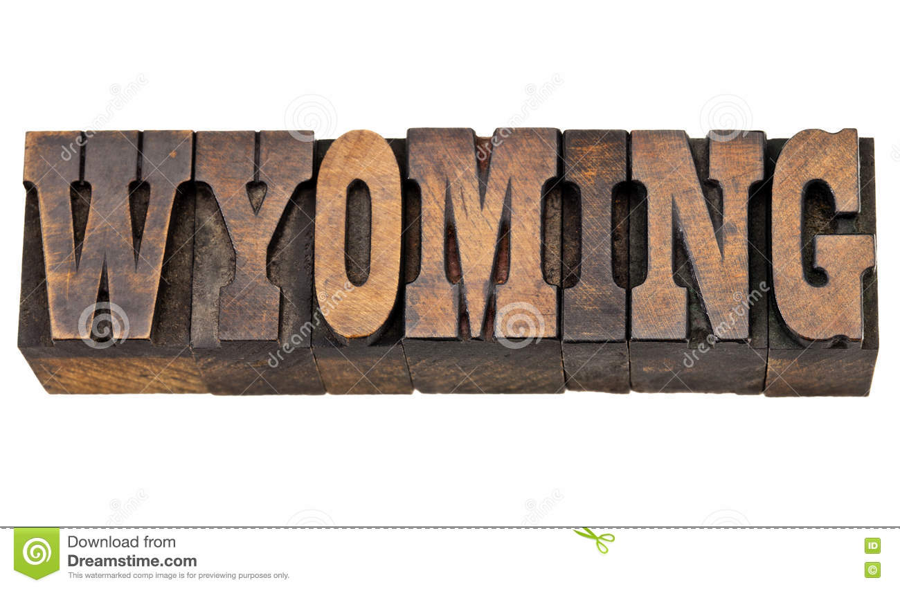 Beispiel einer Wyoming Cowboys-Schriftart