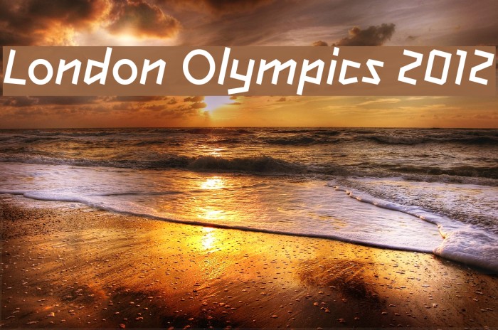 Beispiel einer London Olympics 2012-Schriftart