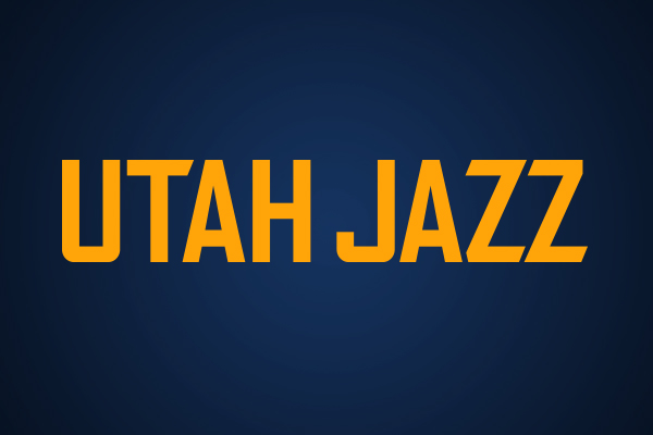 Beispiel einer The Utah Jazz-Schriftart