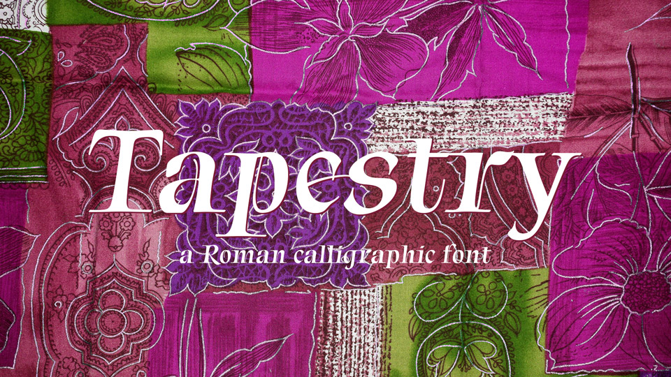 Beispiel einer Tapestry-Schriftart