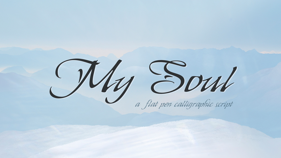 Beispiel einer My Soul-Schriftart