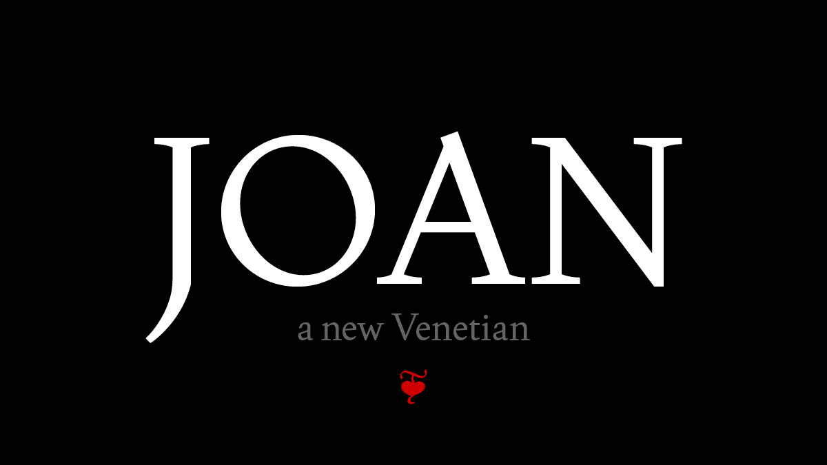 Beispiel einer Joan-Schriftart