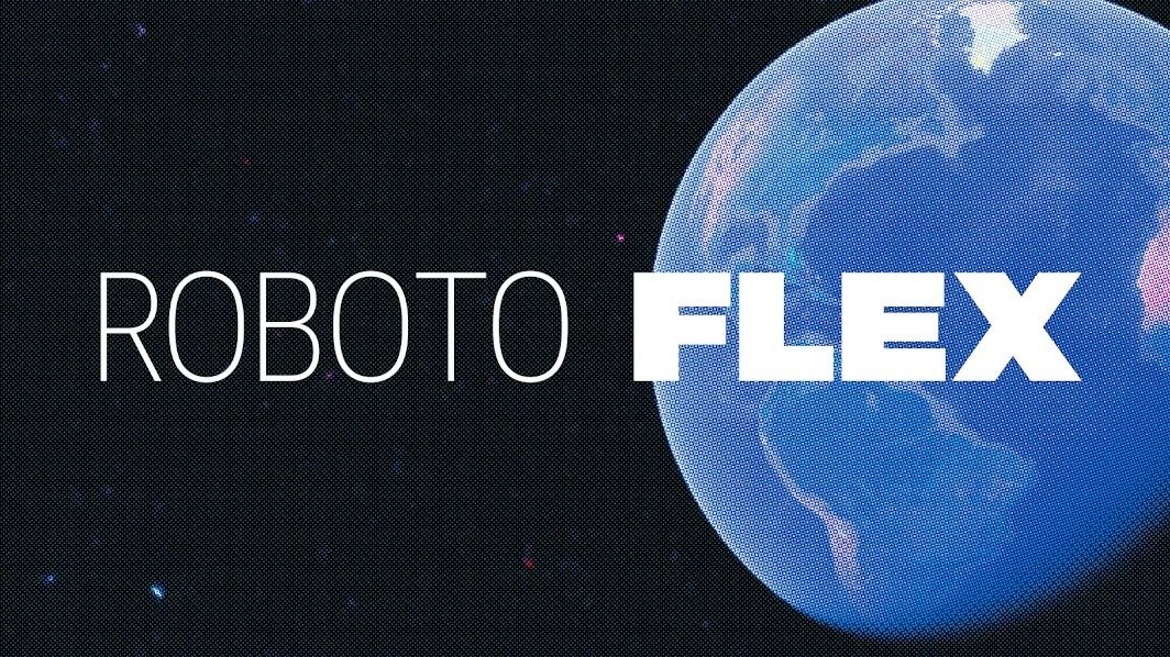 Beispiel einer Roboto Flex-Schriftart