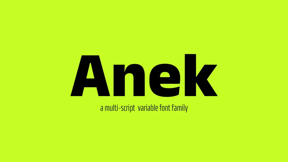 Beispiel einer Anek Malayalam-Schriftart
