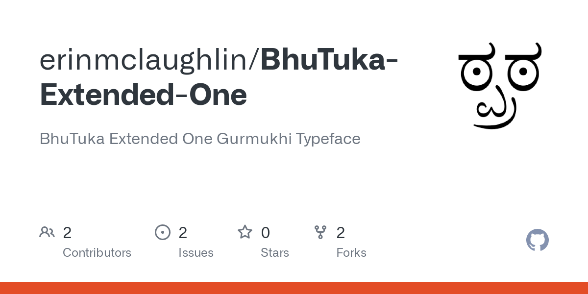 Beispiel einer BhuTuka Expanded One-Schriftart