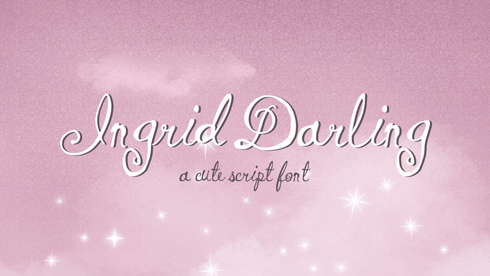 Beispiel einer Ingrid Darling-Schriftart