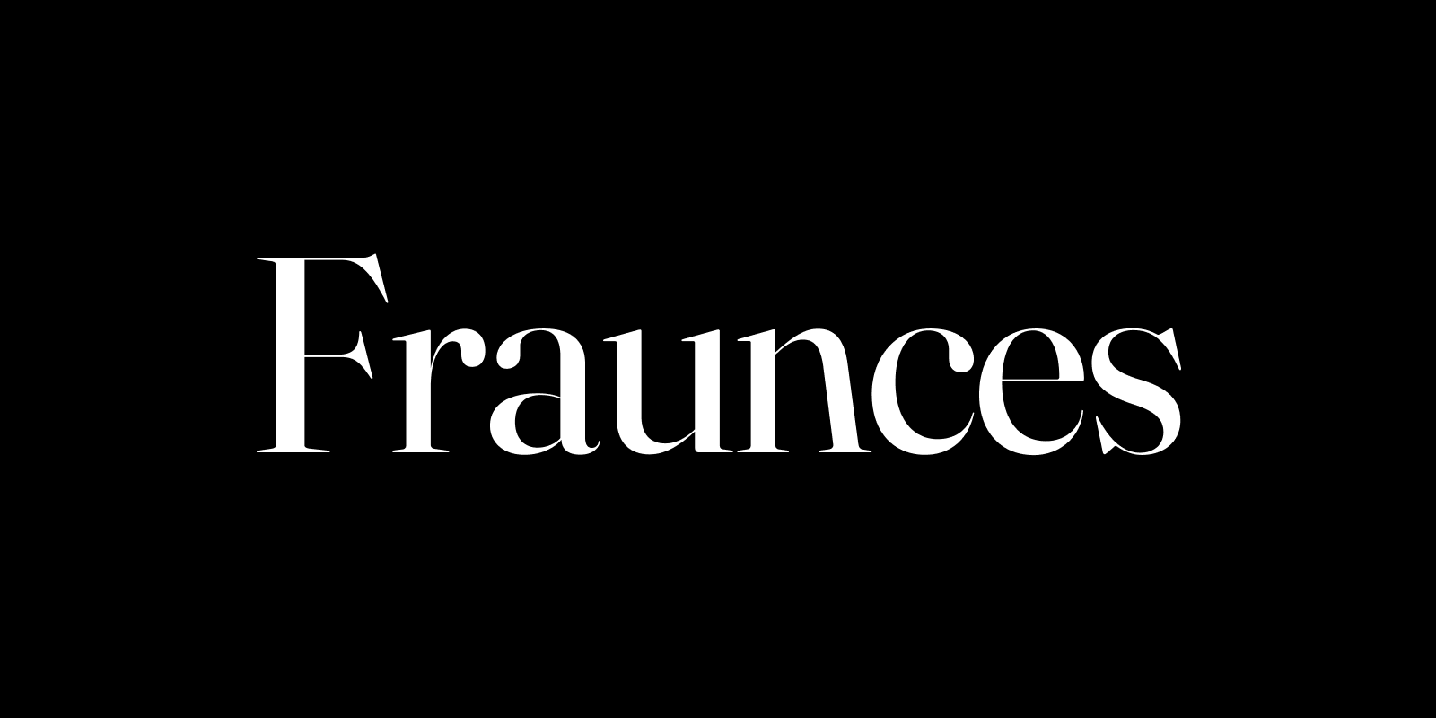 Beispiel einer Fraunces Black Italic-Schriftart