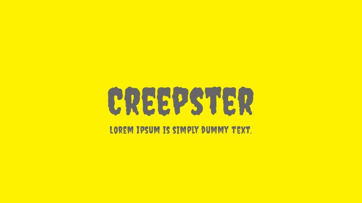 Beispiel einer Creepster-Schriftart