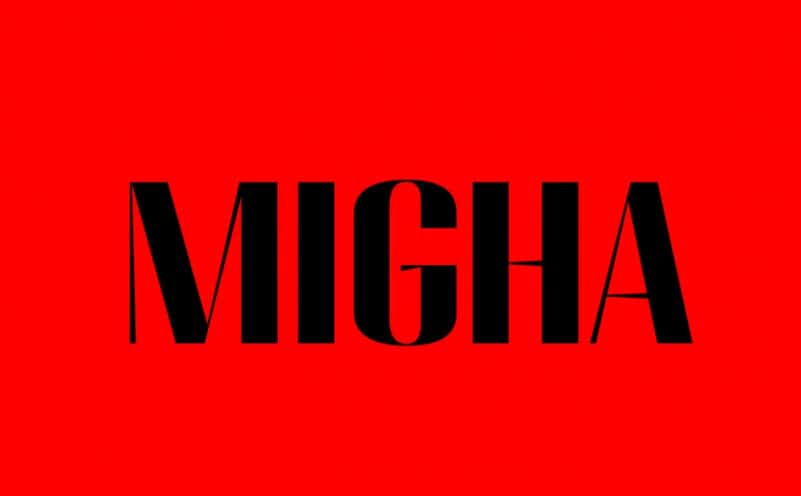 Beispiel einer Migha Semi Expanded Bold Semi Expanded Slant-Schriftart