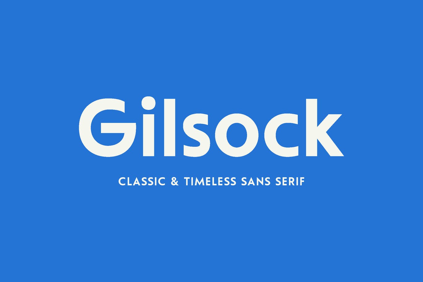 Beispiel einer Gilsock Regular-Schriftart