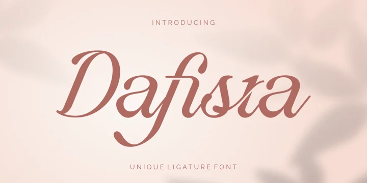 Beispiel einer Dafista-Schriftart