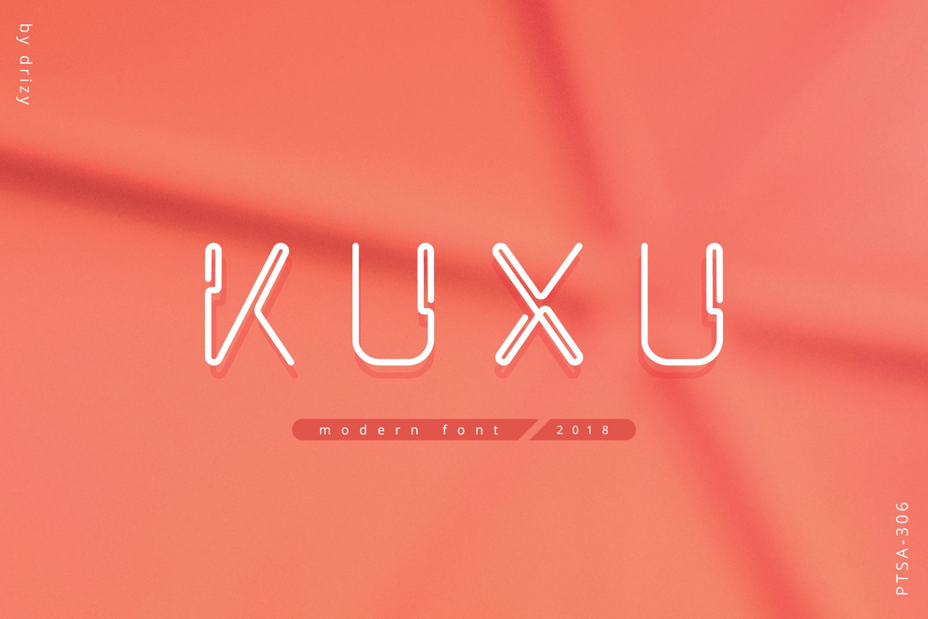 Beispiel einer Kuxu Regular-Schriftart