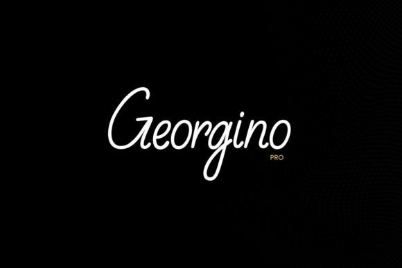 Beispiel einer Georgino-Schriftart