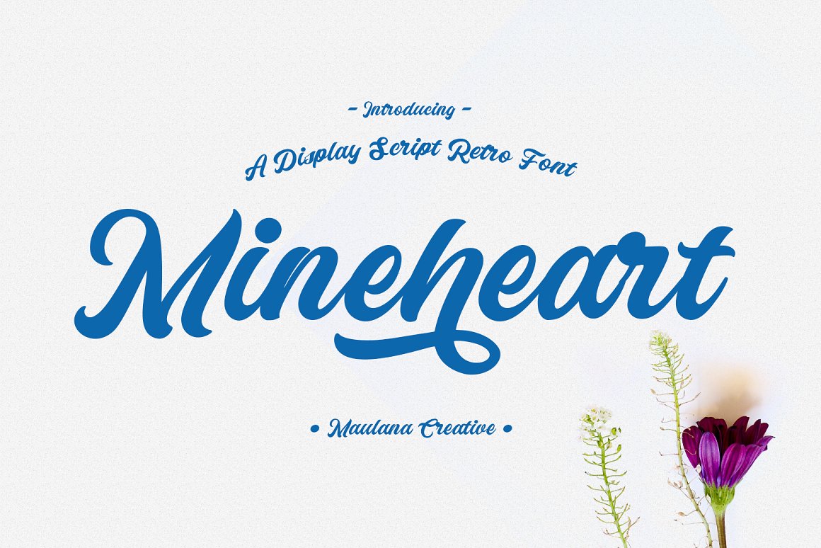 Beispiel einer Mineheart-Schriftart