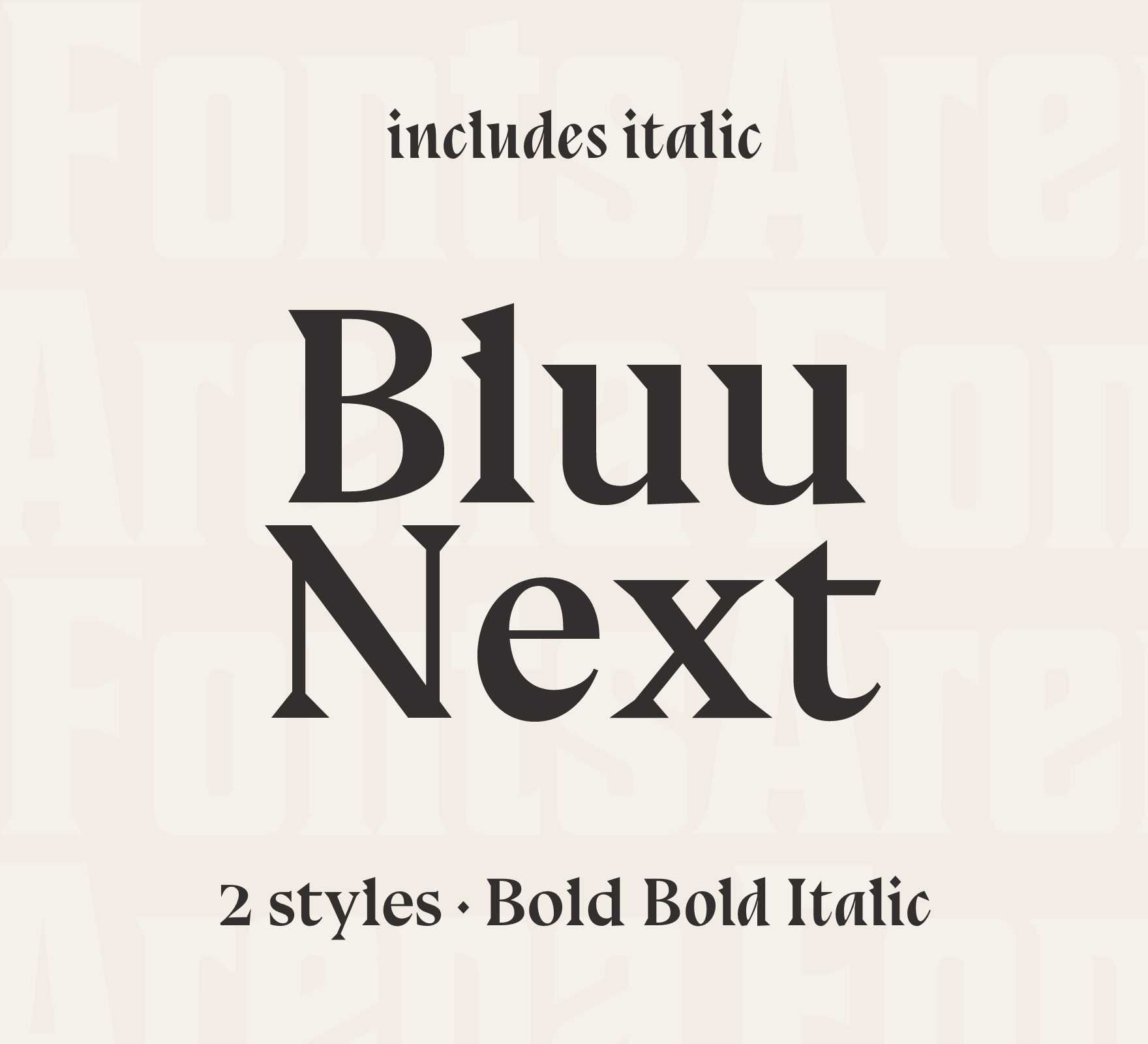 Beispiel einer Bluu Next CYR Bold-Schriftart