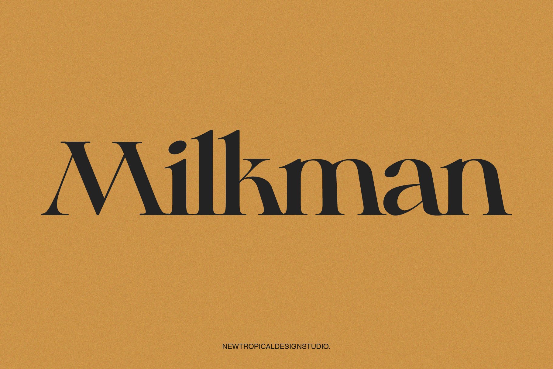 Beispiel einer Milkman Regular-Schriftart